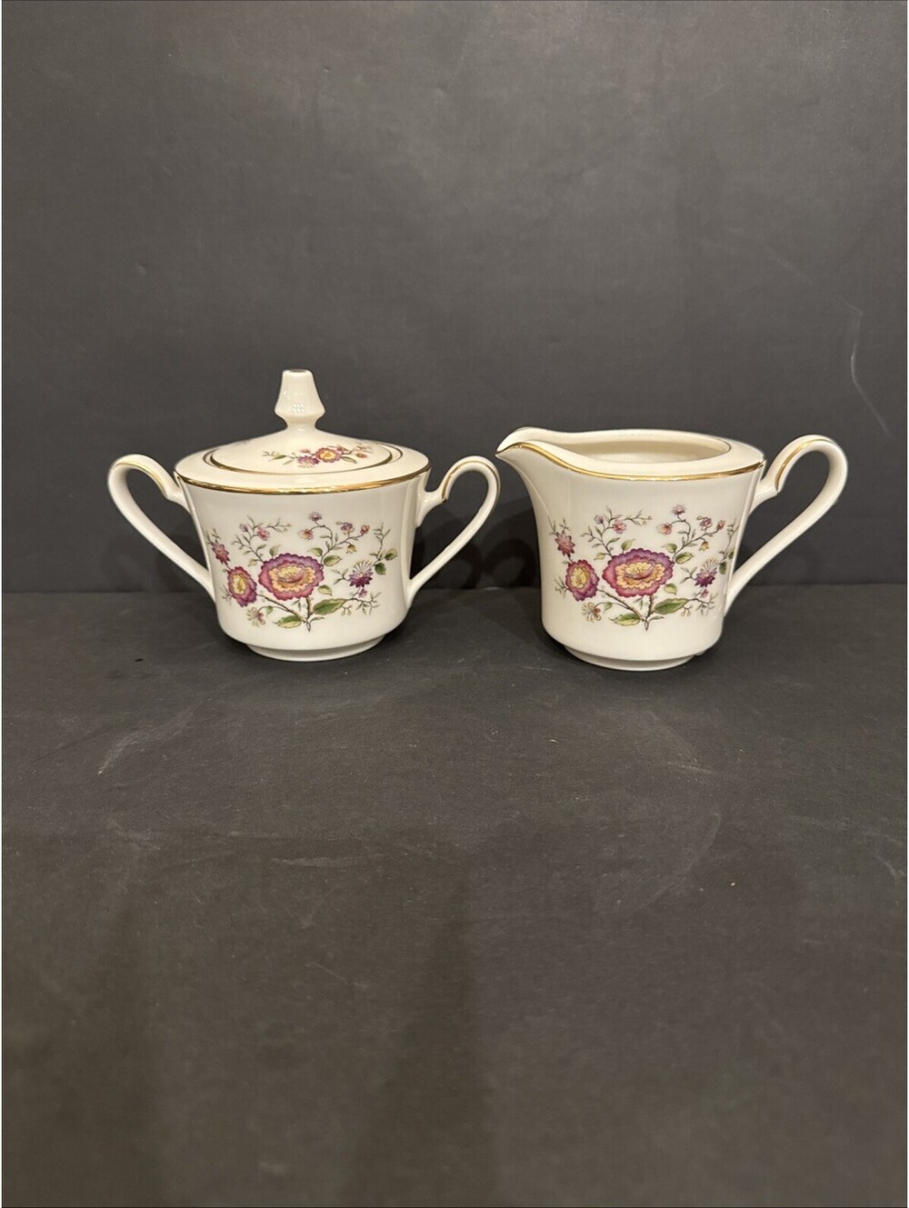 Noritake Asian Song Creamer & Sugar Bowl